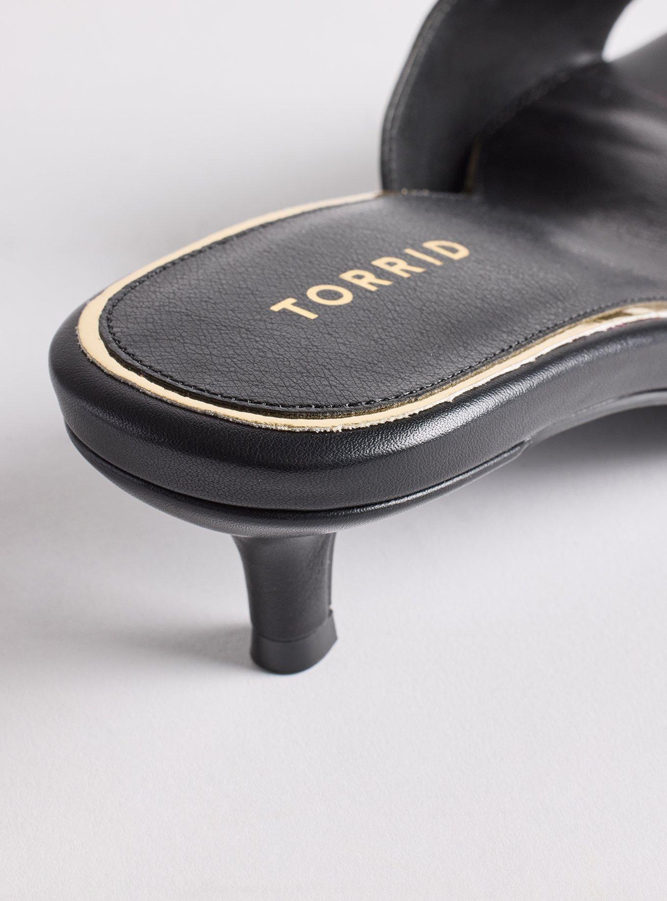 Kitten Heel Mule (WW), BLACK, alternate