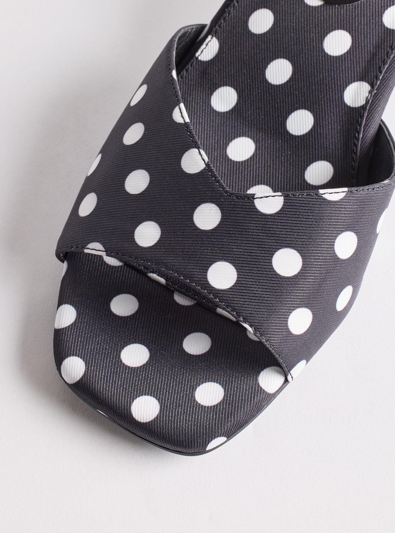 Kitten Heel Mule (WW), POLKA DOT, alternate