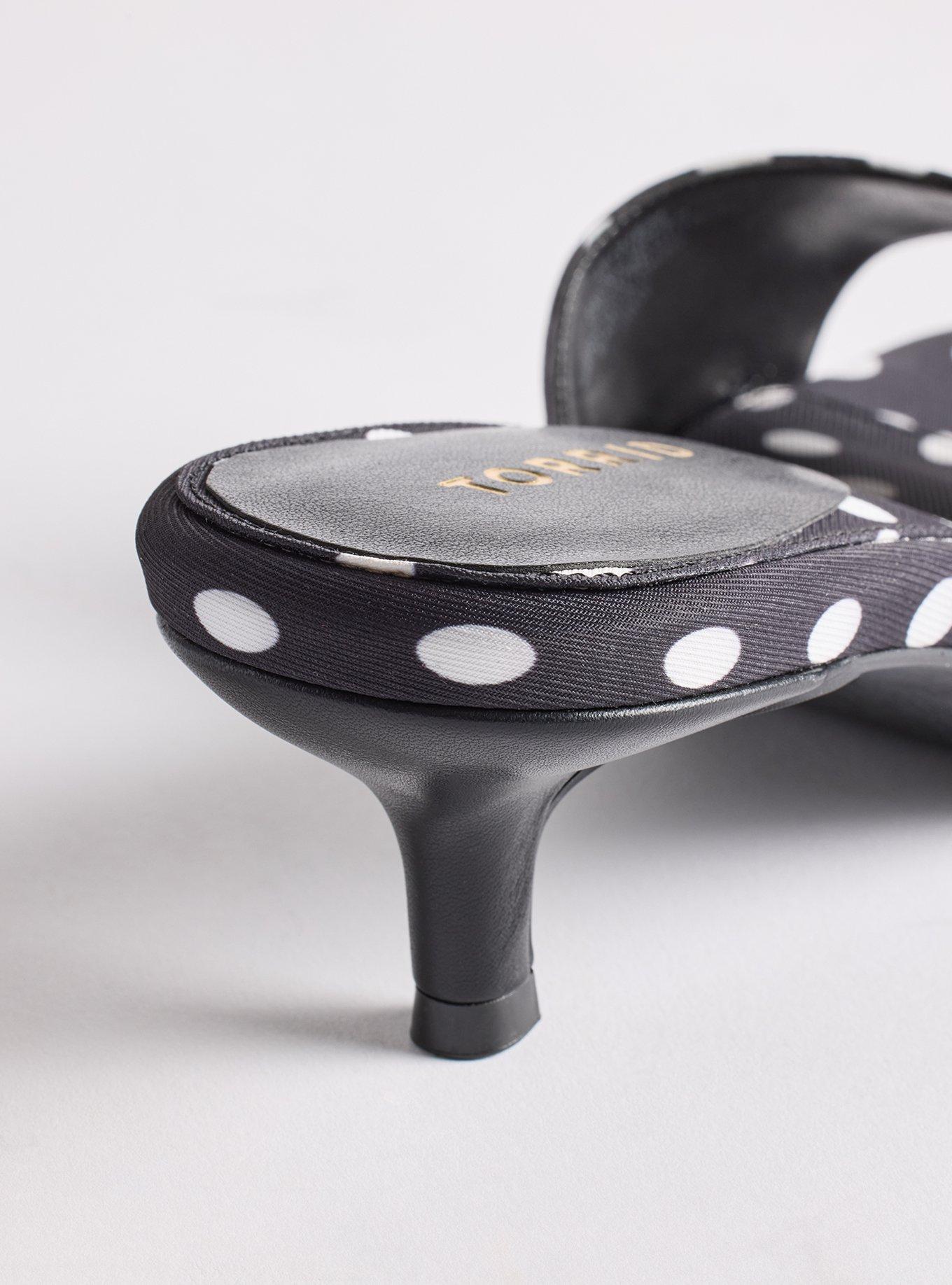 Kitten Heel Mule (WW), POLKA DOT, alternate