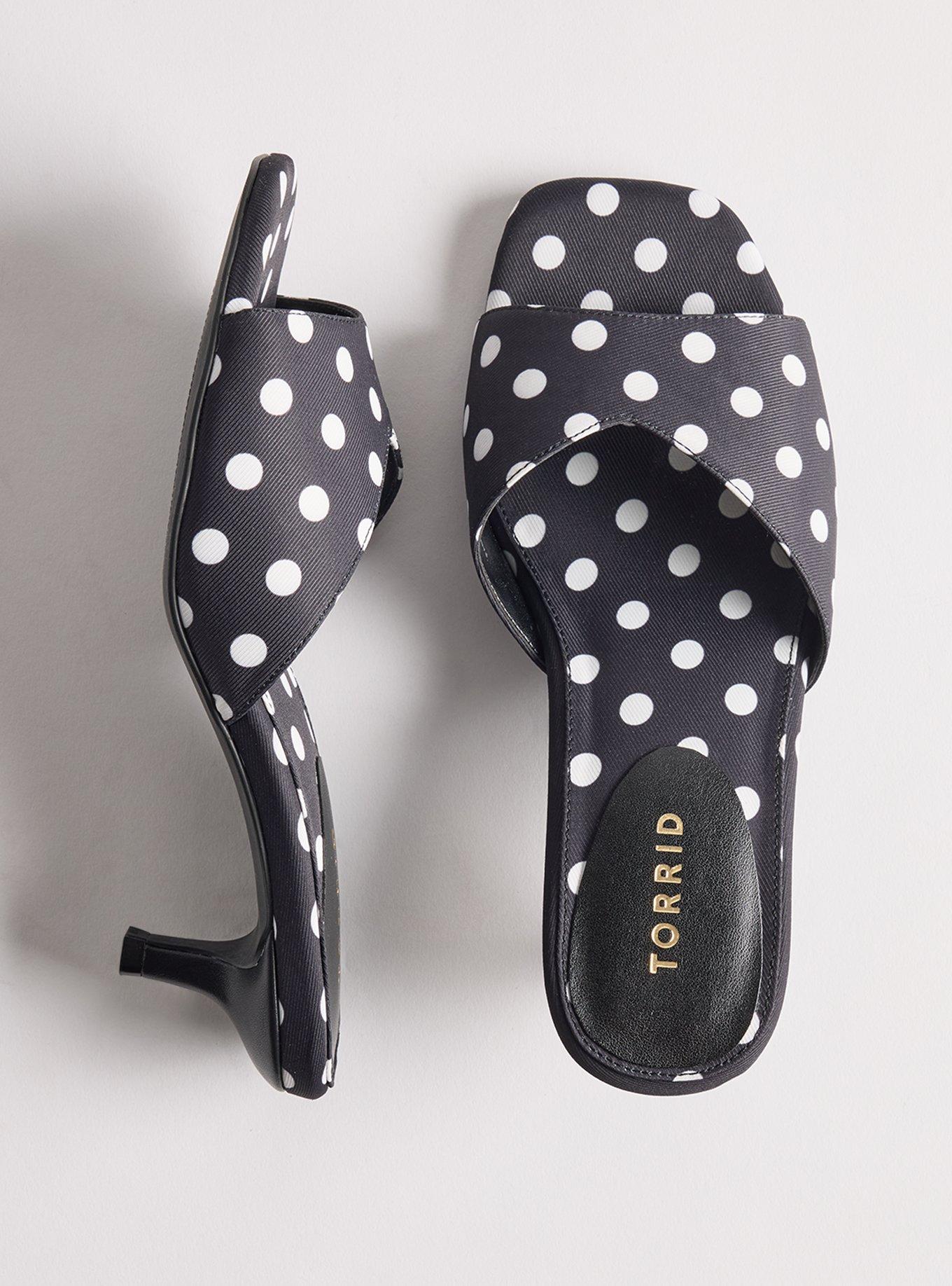 Kitten Heel Mule (WW), POLKA DOT, hi-res