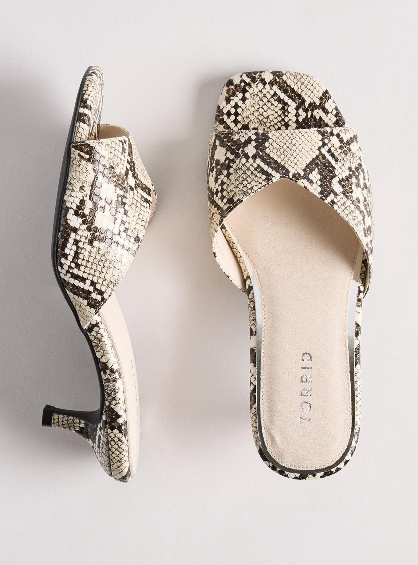 Kitten Heel Mule (WW), SNAKE, hi-res