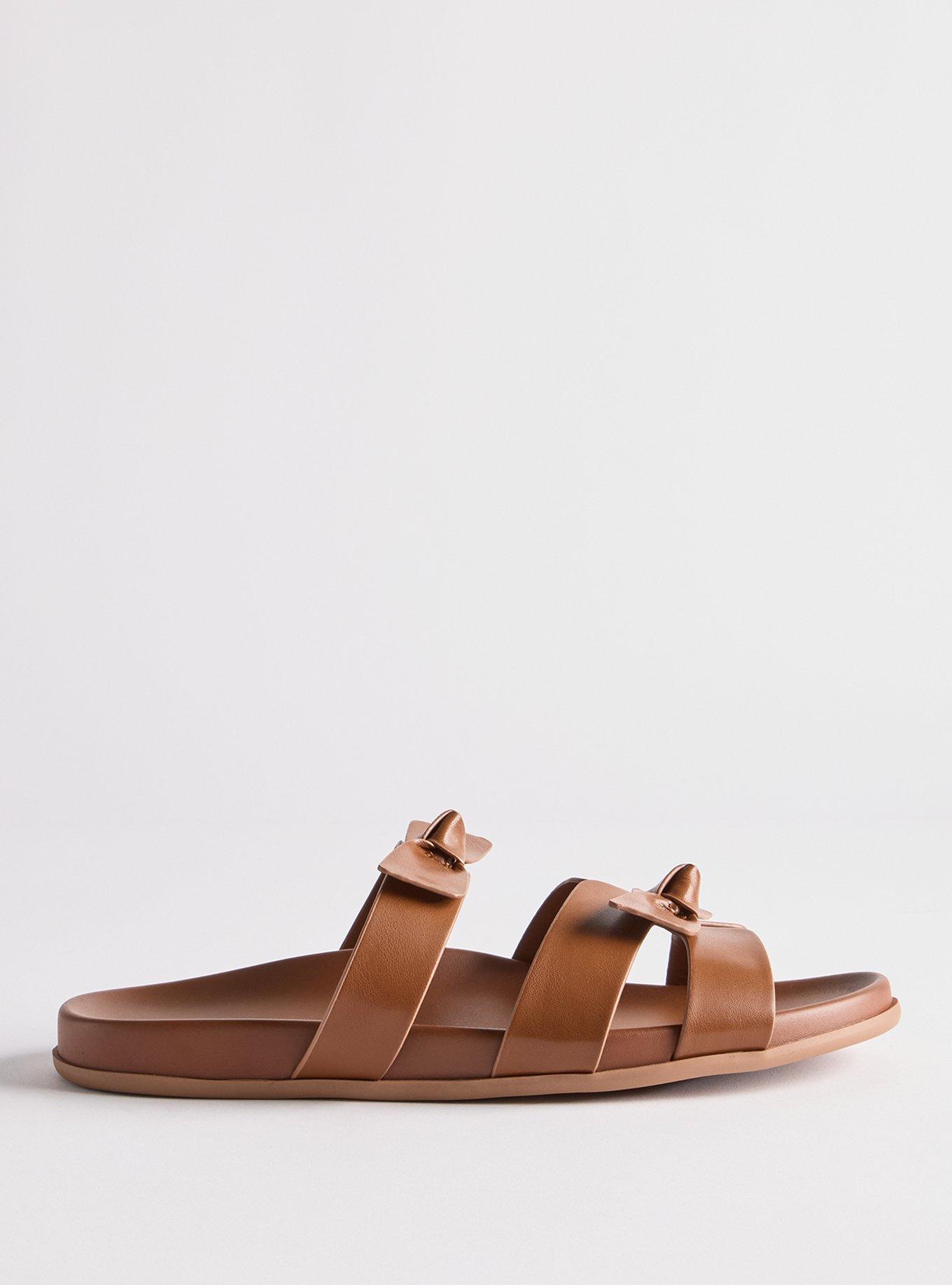 Bow Footbed Slide (WW), COGNAC, alternate