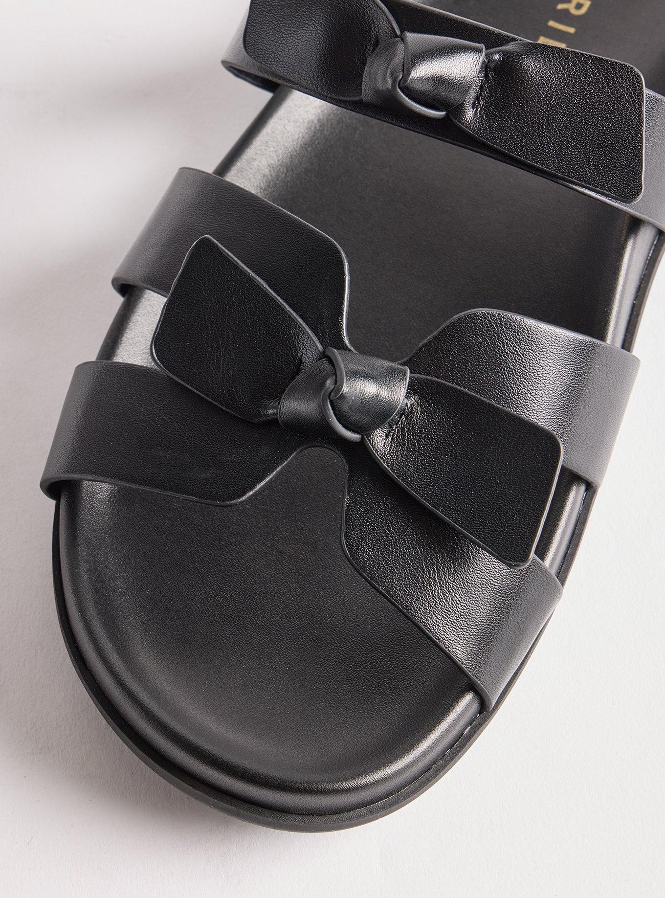 Bow Footbed Slide (WW), BLACK, alternate