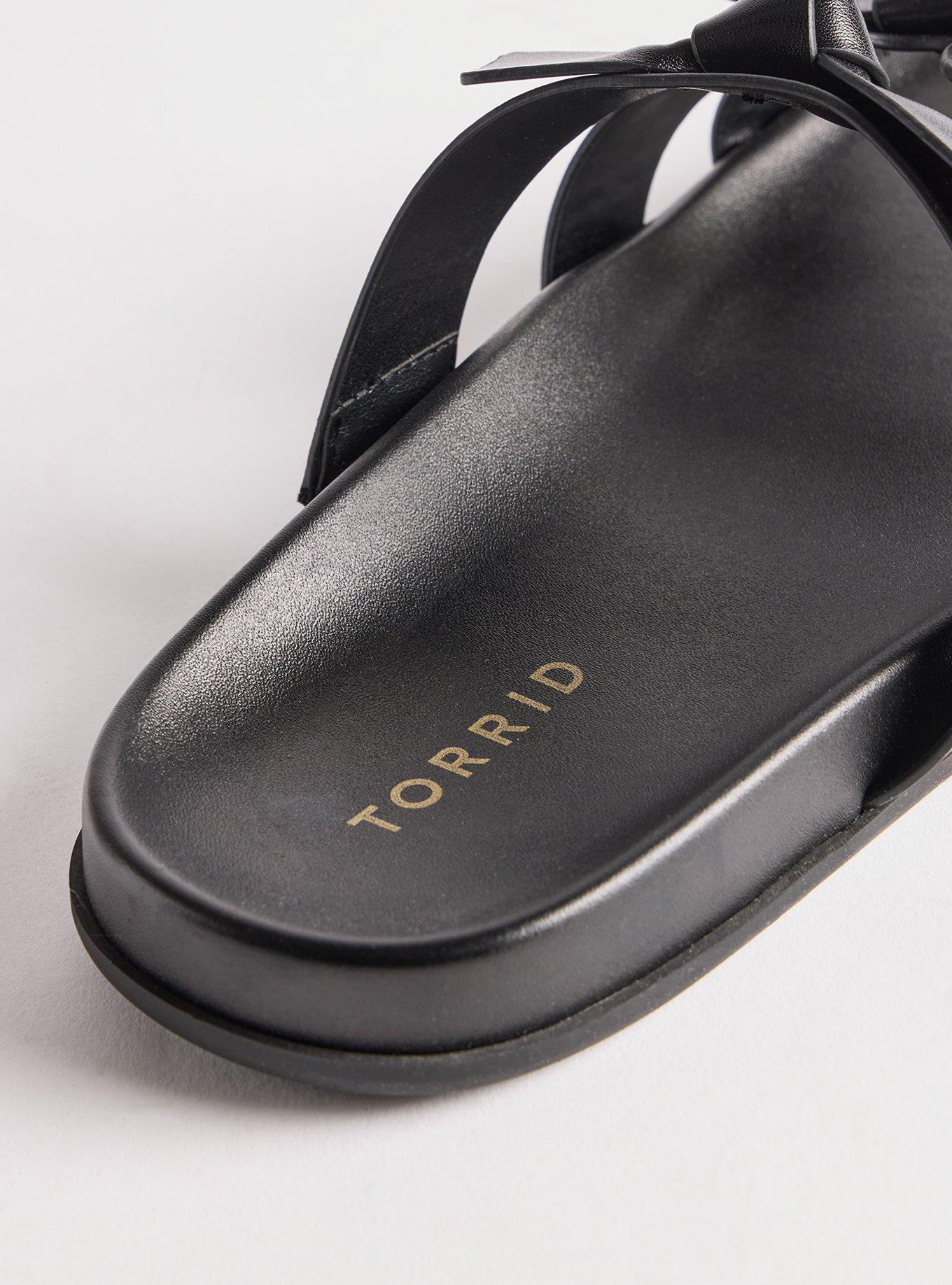 Bow Footbed Slide (WW), BLACK, alternate