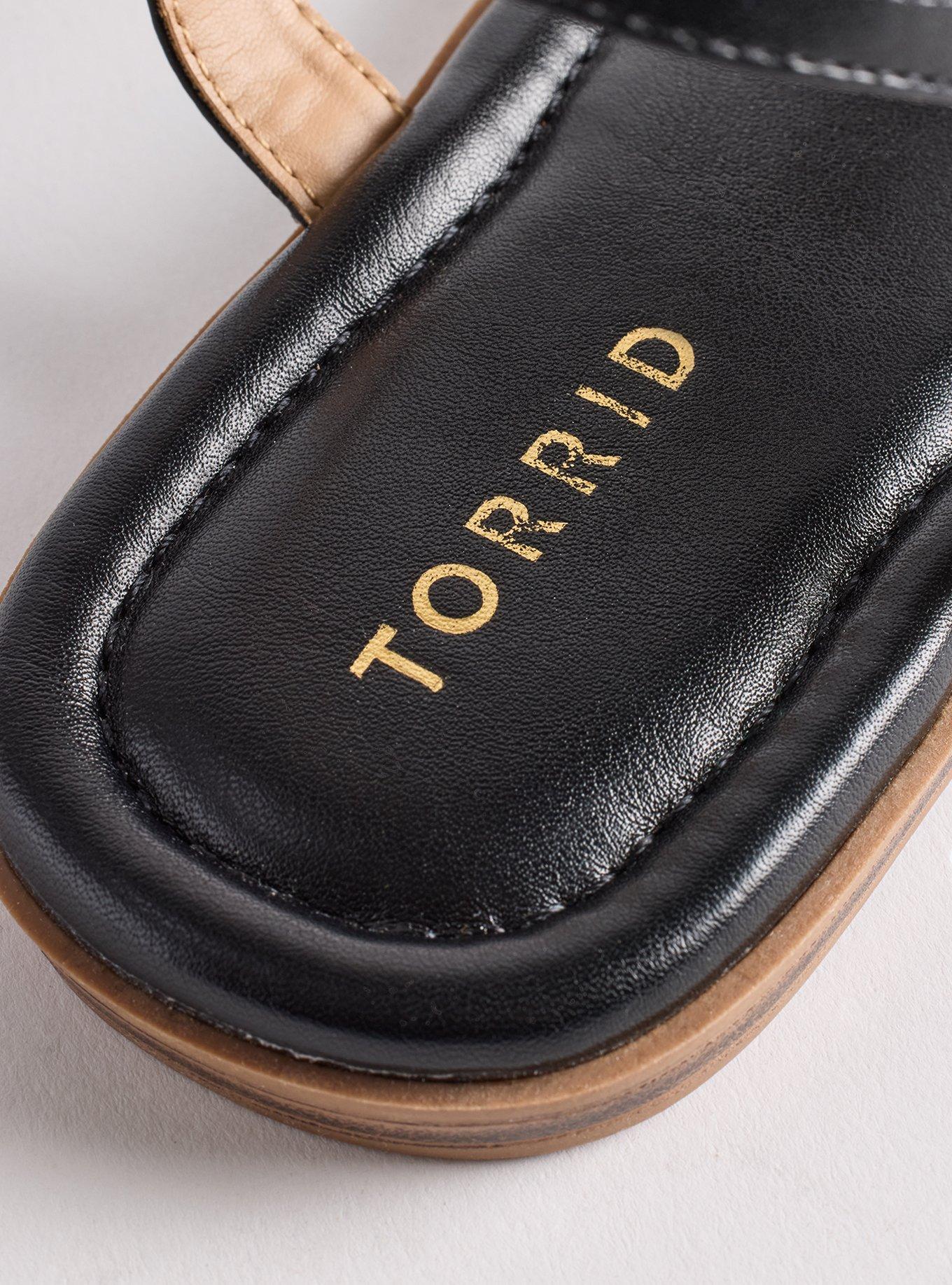 T-Strap Sandal (WW), BLACK, alternate