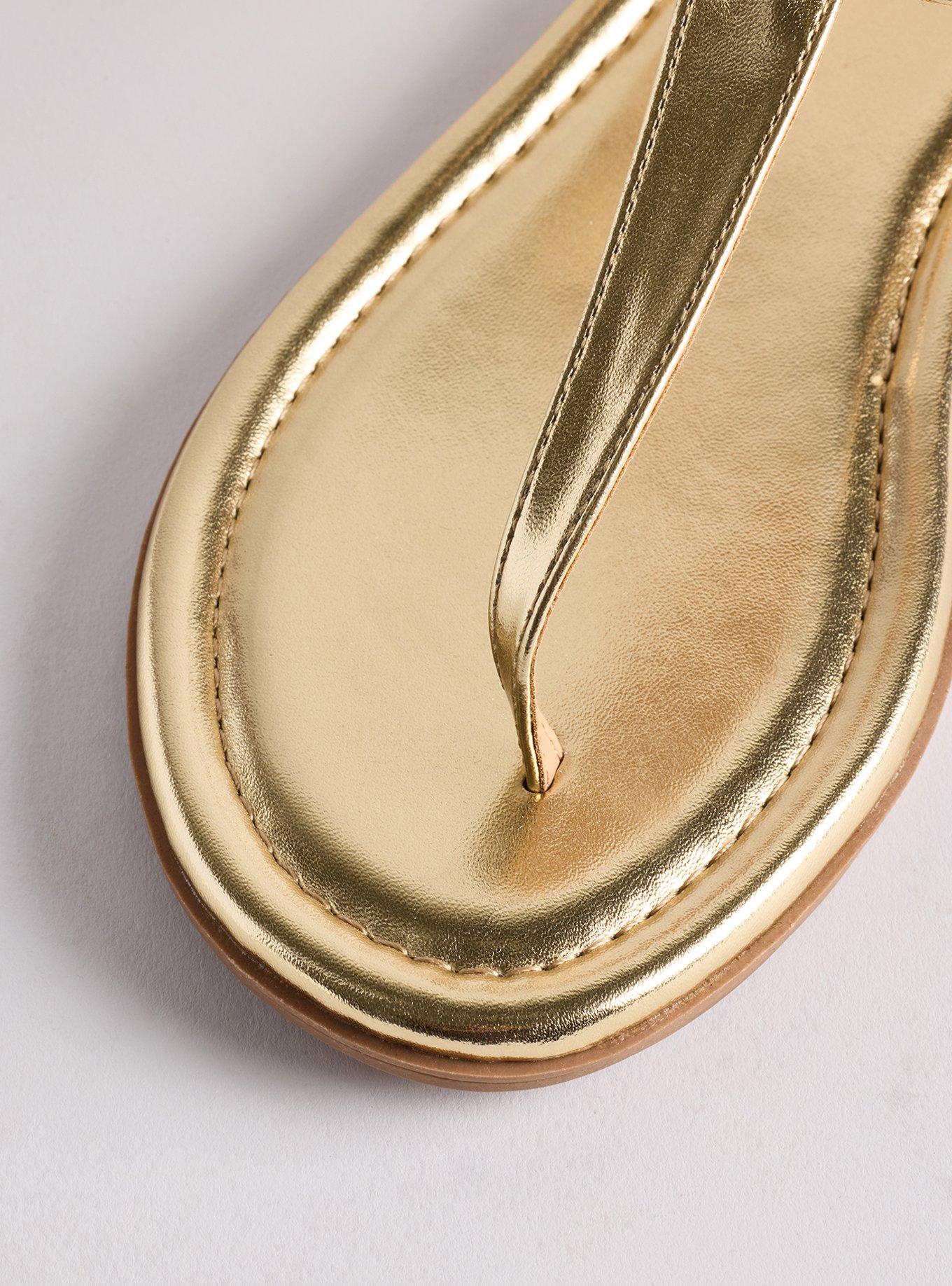 T-Strap Sandal (WW), GOLD, alternate