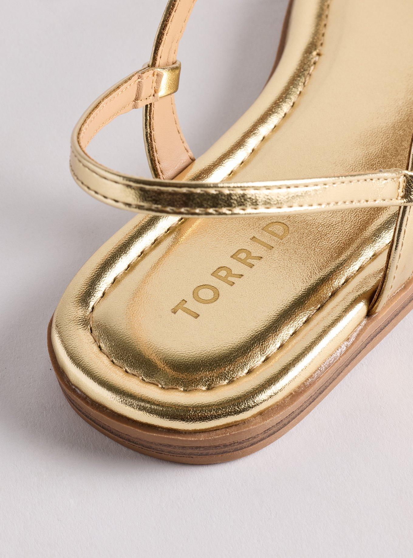 T-Strap Sandal (WW), GOLD, alternate
