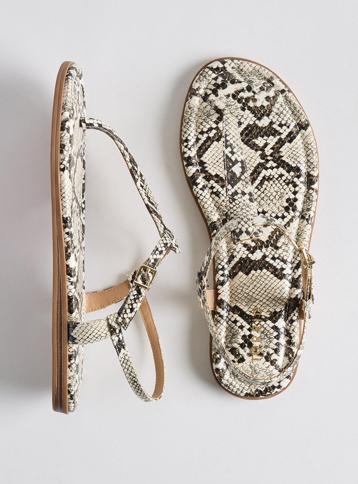 T-Strap Sandal (WW), SNAKE, hi-res