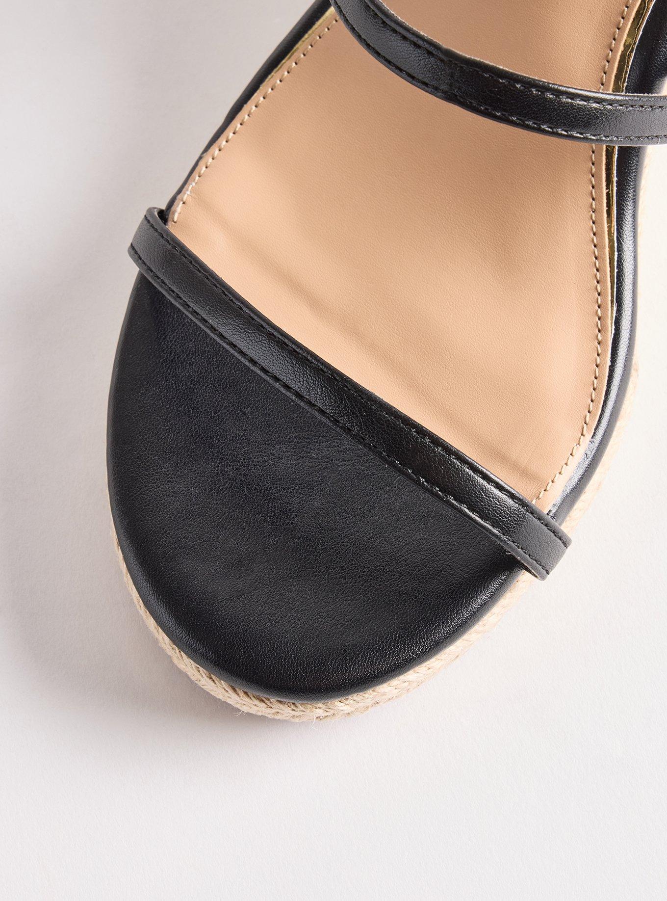 Espadrille Wedge (WW), BLACK, alternate