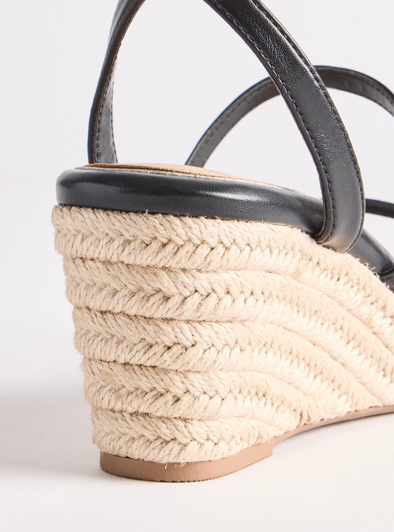 Espadrille Wedge (WW), BLACK, alternate