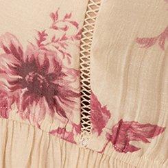 Festi Cold Shoulder Tiered Maxi Dress, MELLOW FLORAL IVORY, swatch