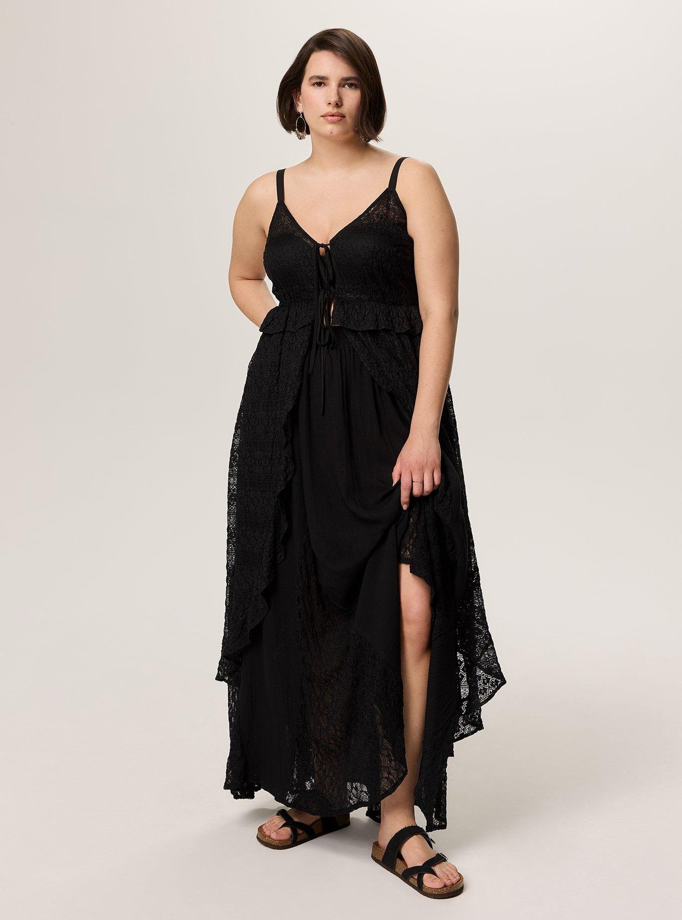 Plus Size - Festi Tie-Front Lace Tunic - Torrid
