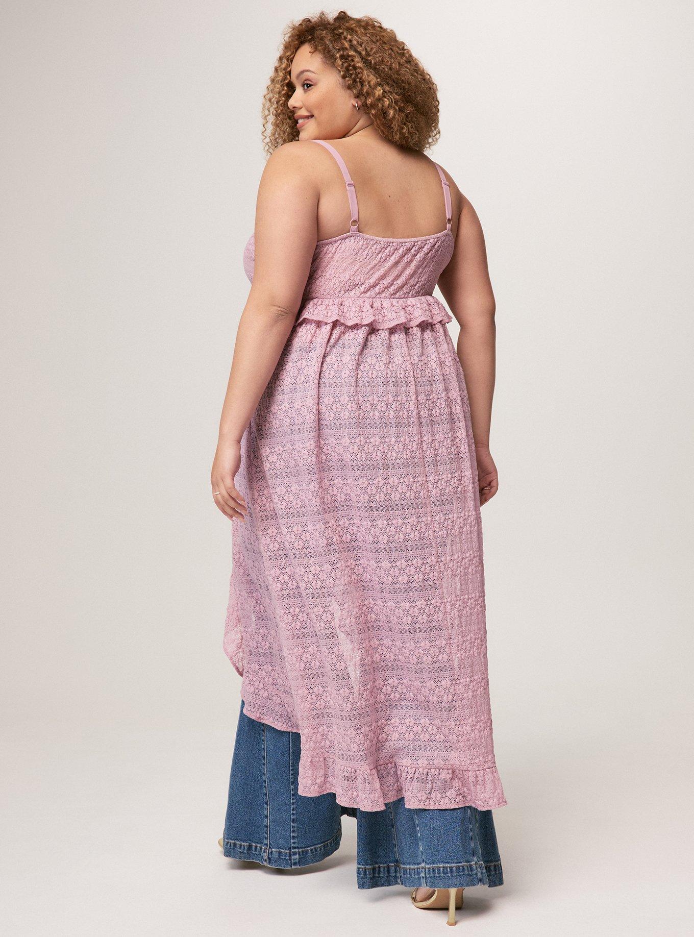 Plus Size - Festi Tie-Front Lace Tunic - Torrid