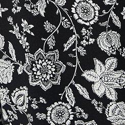 Pull On Challis Crop Wide Leg Pant, TRACY BANDANA BLACK, swatch