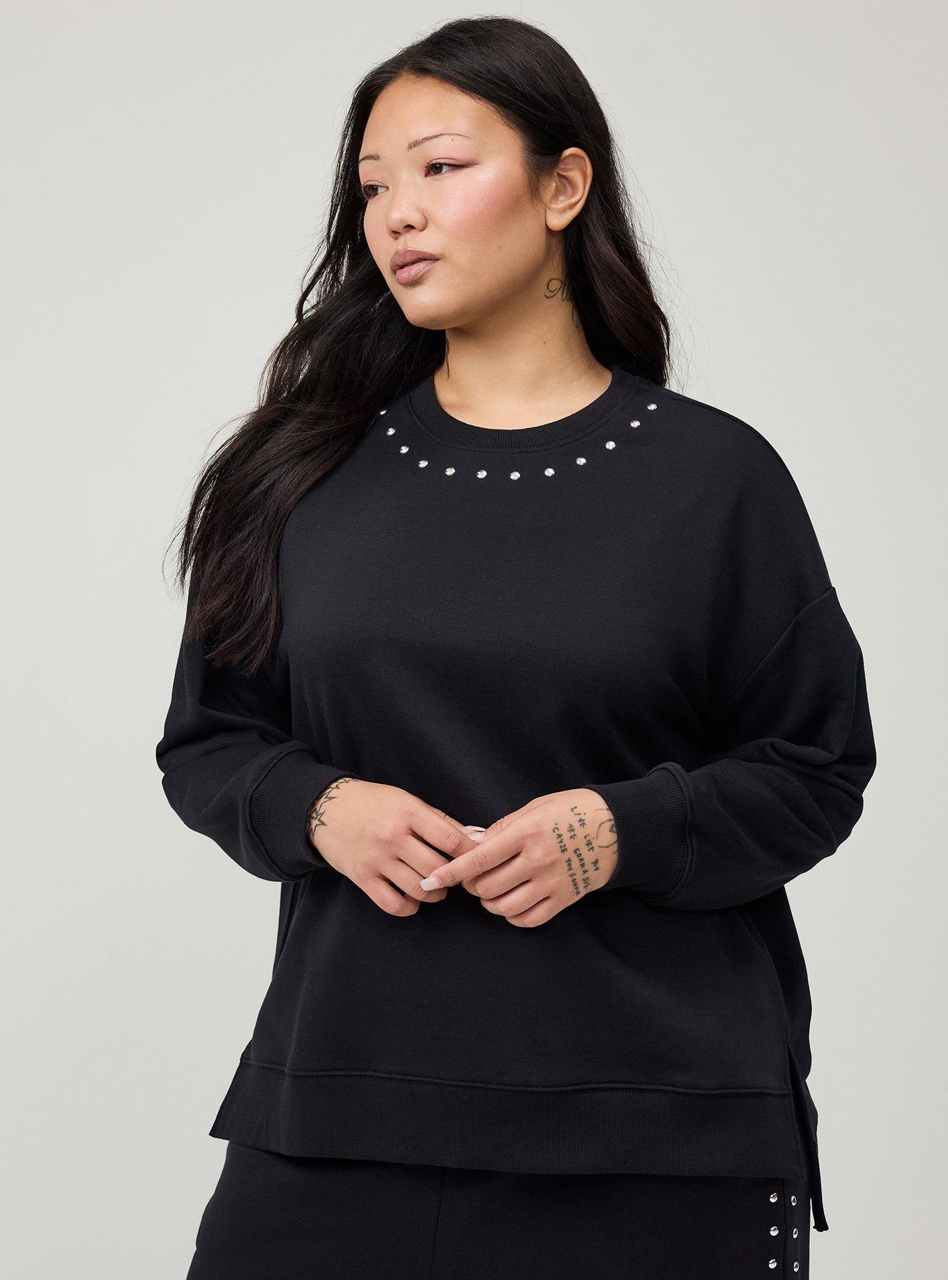Plus Size - French Terry Drop Shoulder Sweatshirt - Torrid