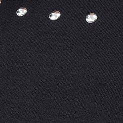 French Terry Drop Shoulder Sweatshirt, DEEP BLACK, swatch