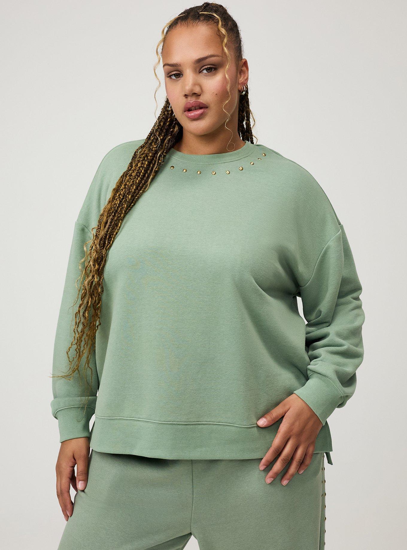 Plus Size - French Terry Drop Shoulder Sweatshirt - Torrid