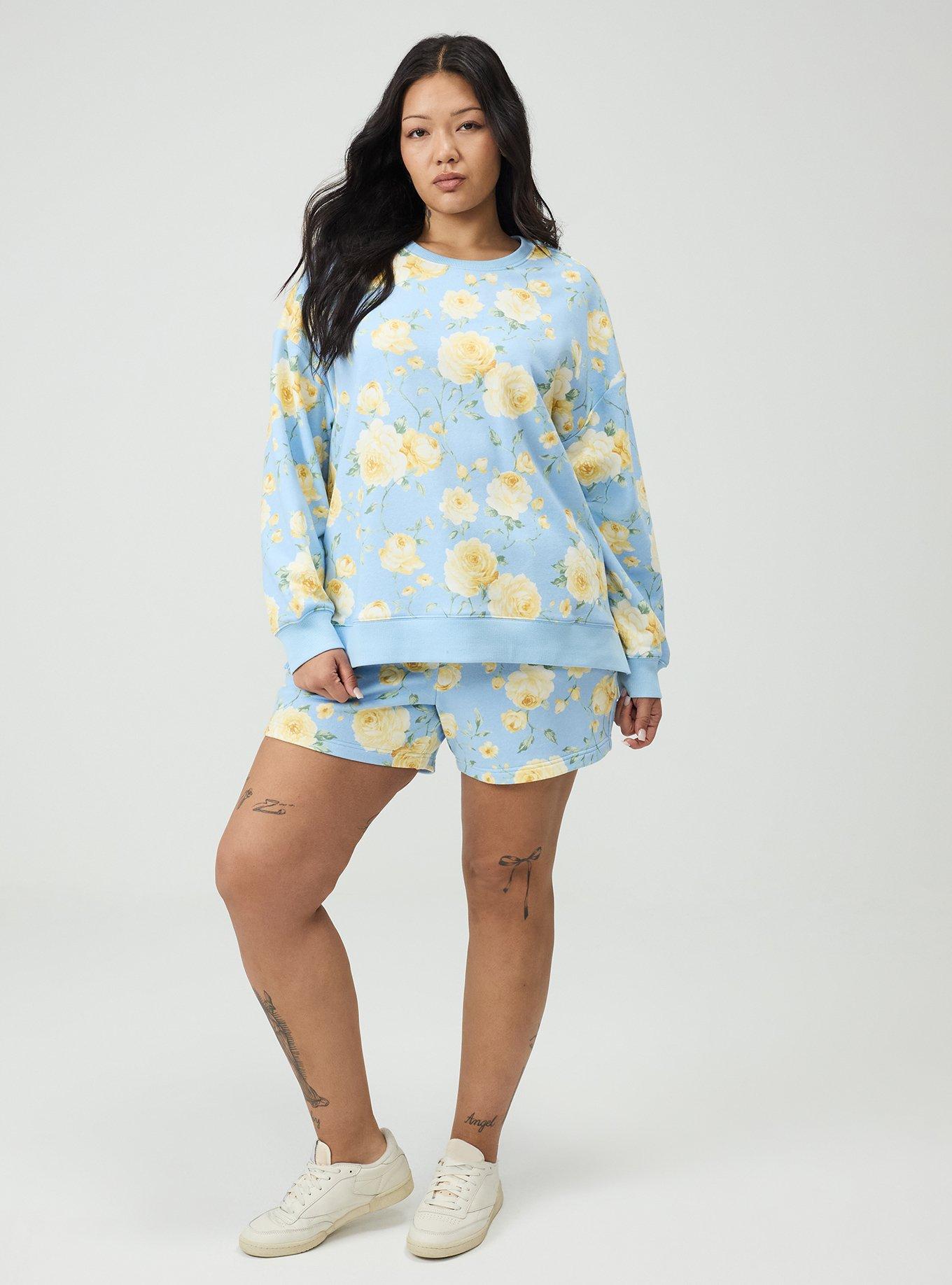 Plus Size - French Terry Drop Shoulder Sweatshirt - Torrid