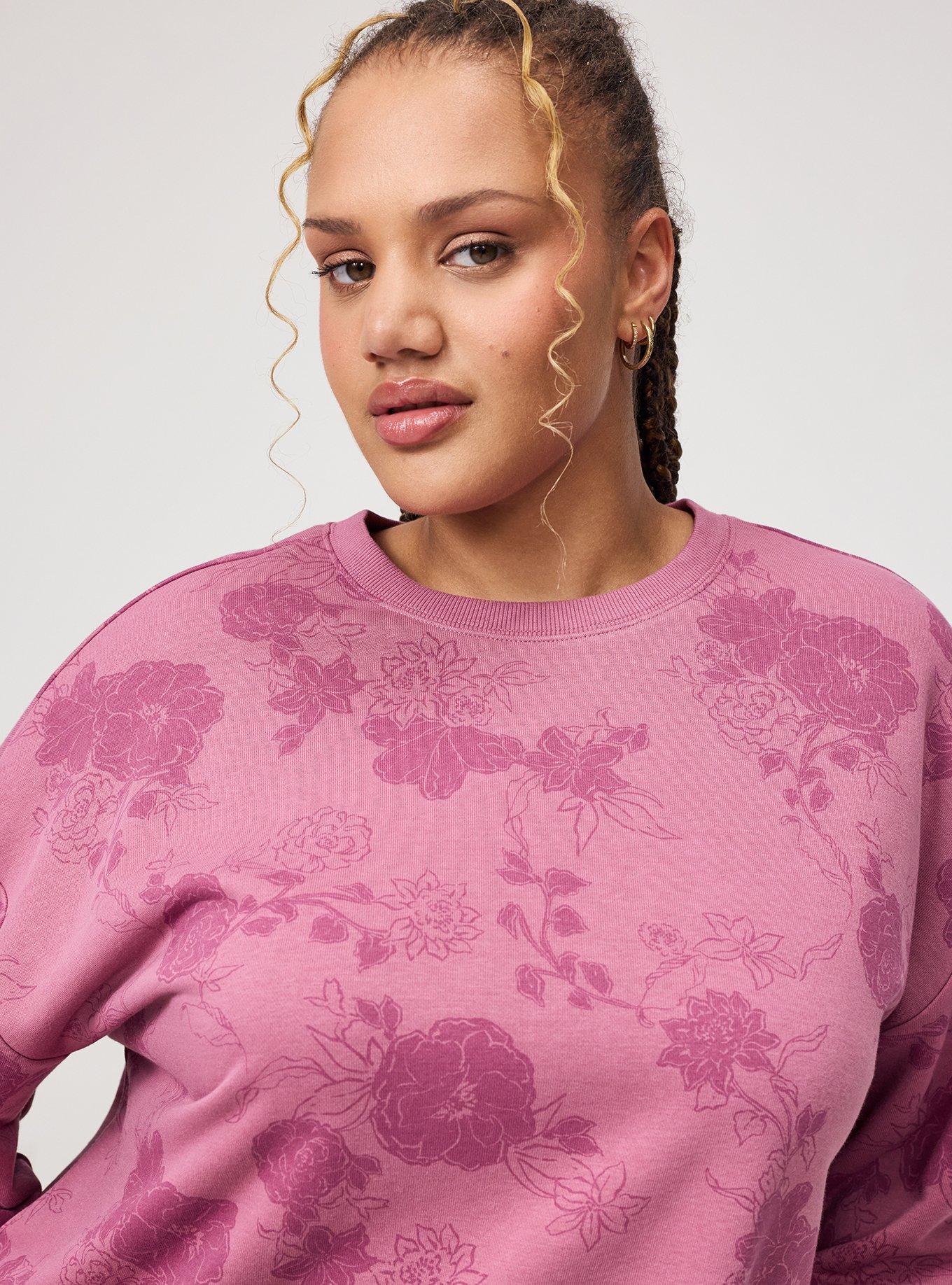 Plus Size - French Terry Drop Shoulder Sweatshirt - Torrid