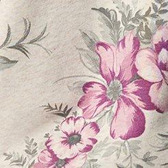 French Terry Drop Shoulder Sweatshirt, JANICE FLORAL OATMEAL, swatch