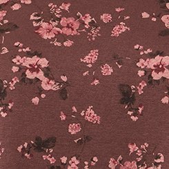 French Terry Drop Shoulder Sweatshirt, LAURA FLORAL BROWN, swatch