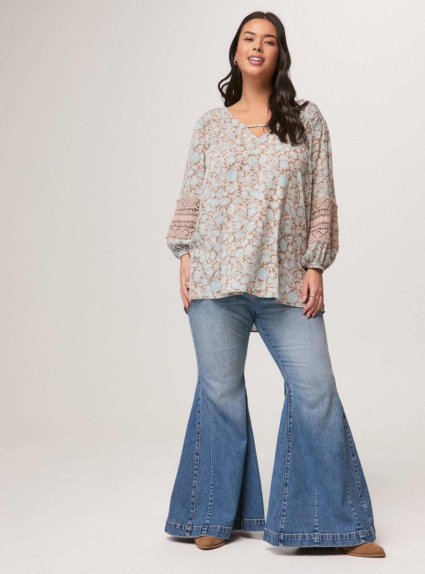 Festi Lace Inset Tunic, RITA PAISLEY MINT, alternate