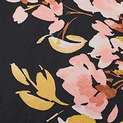 Lexie Chiffon Babydoll Top, PRETTY ARTSY FLORAL DEEP BLACK, swatch