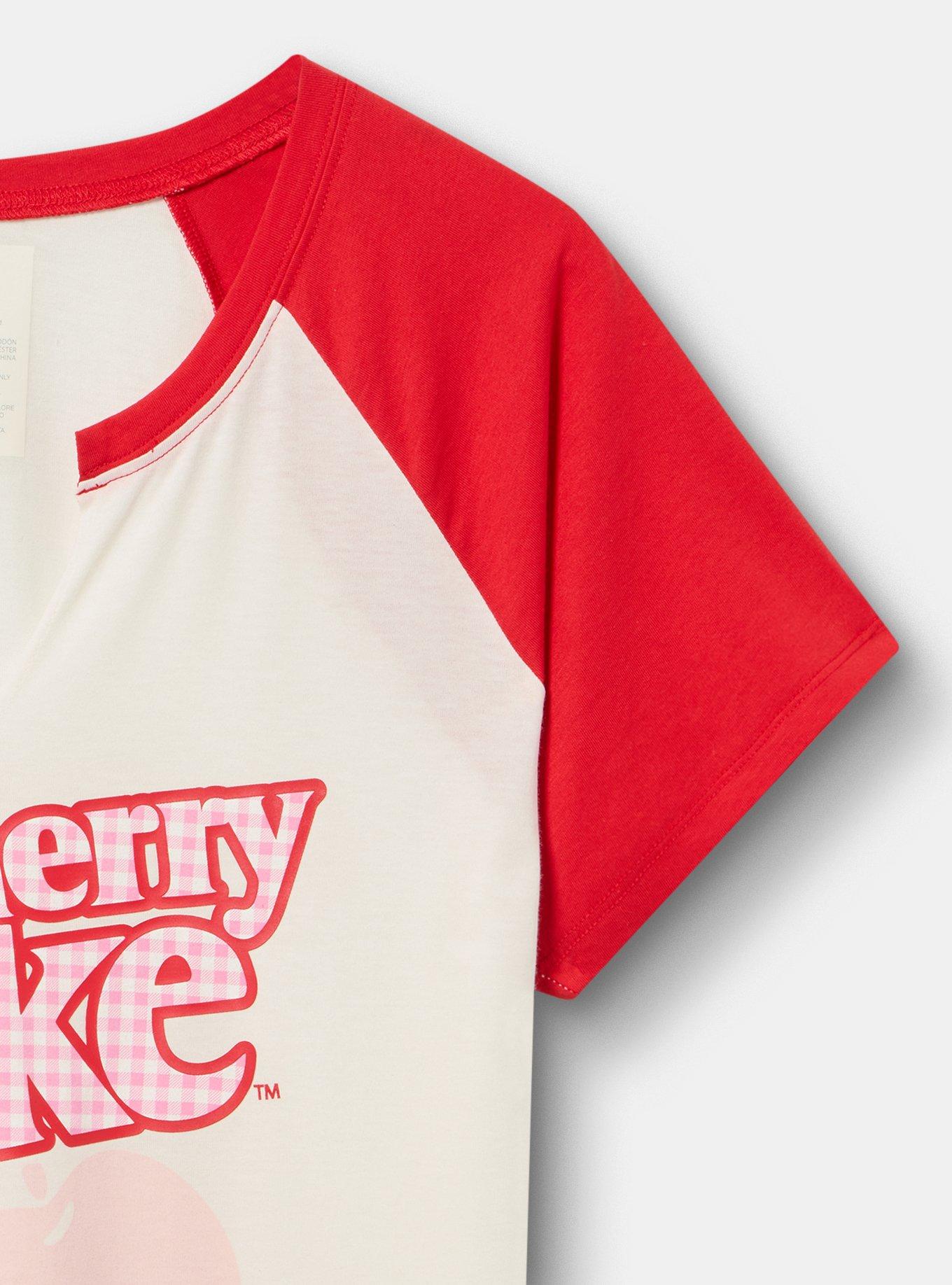 Cherry Coke Classic Cotton Raglan Tee, CHERRY COKE WHISPER WHITE, alternate