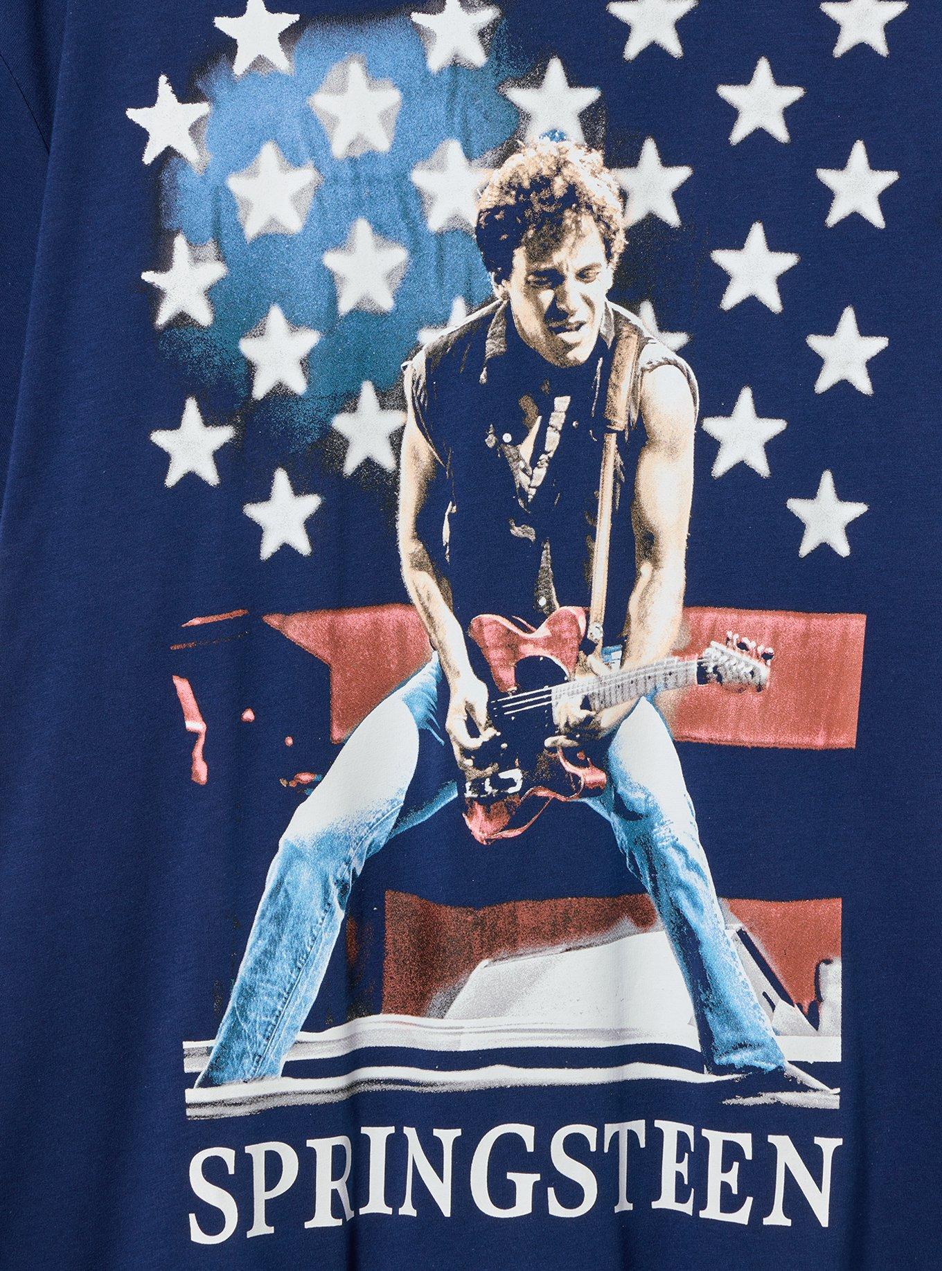 Bruce Springsteen Relaxed Cotton Tee, SPRINGSTEEN FLAG MEDIEVAL BLUE, alternate