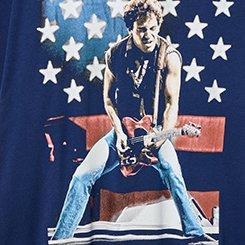 Bruce Springsteen Relaxed Cotton Tee, SPRINGSTEEN FLAG MEDIEVAL BLUE, swatch