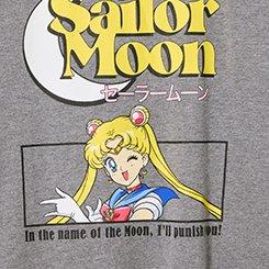 Plus Size Sailor Moon Classic Cotton Varsity Tee, SAILOR MOON MD HEATHER GRAY, swatch