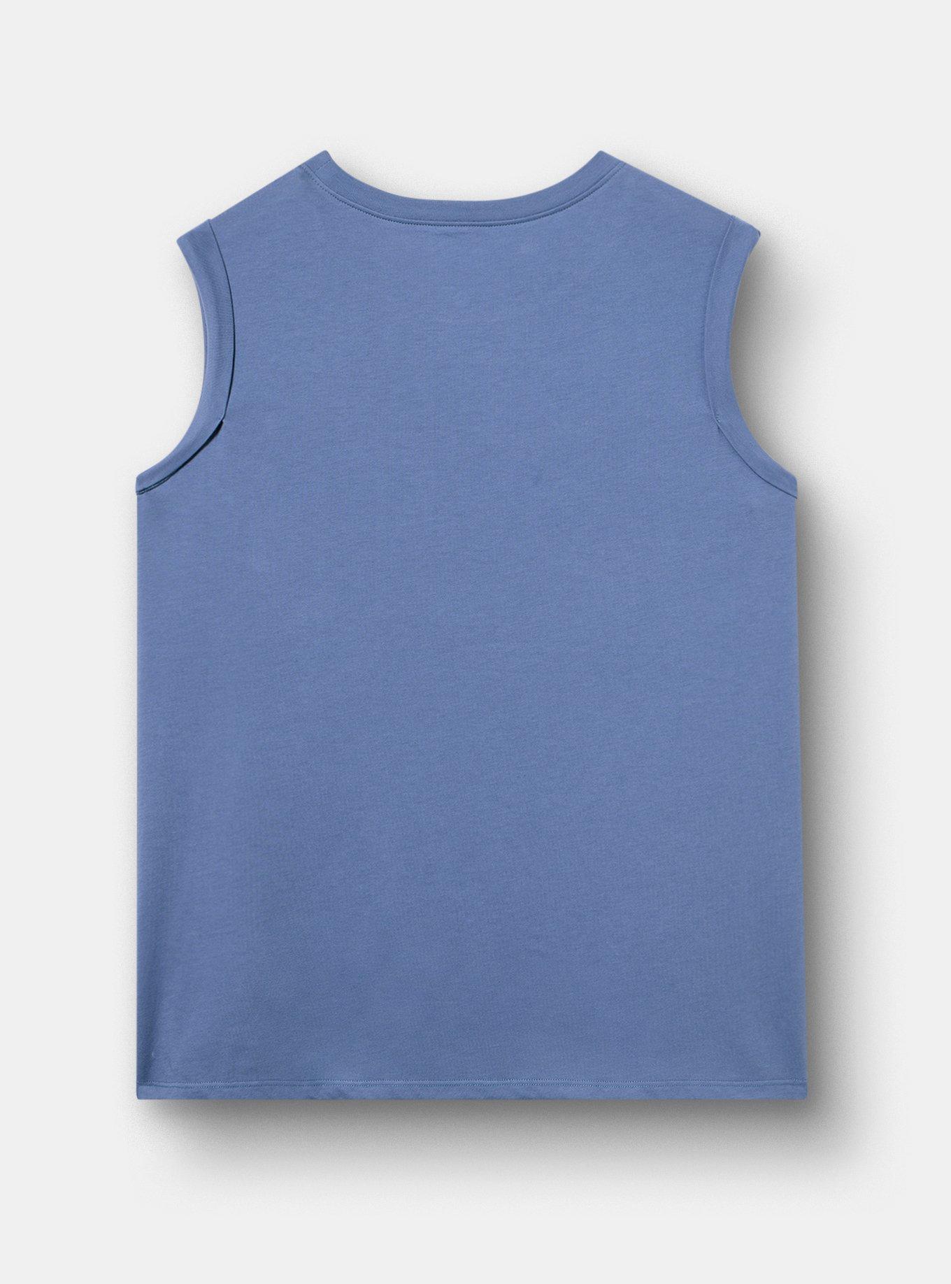 Plus Size - Pepsi Cola Cotton Muscle Roll Sleeve Tank - Torrid