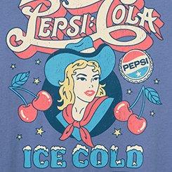 Pepsi Cola Cotton Muscle Roll Sleeve Tank, PEPSI COLA COWBOY BLUE HORIZON, swatch