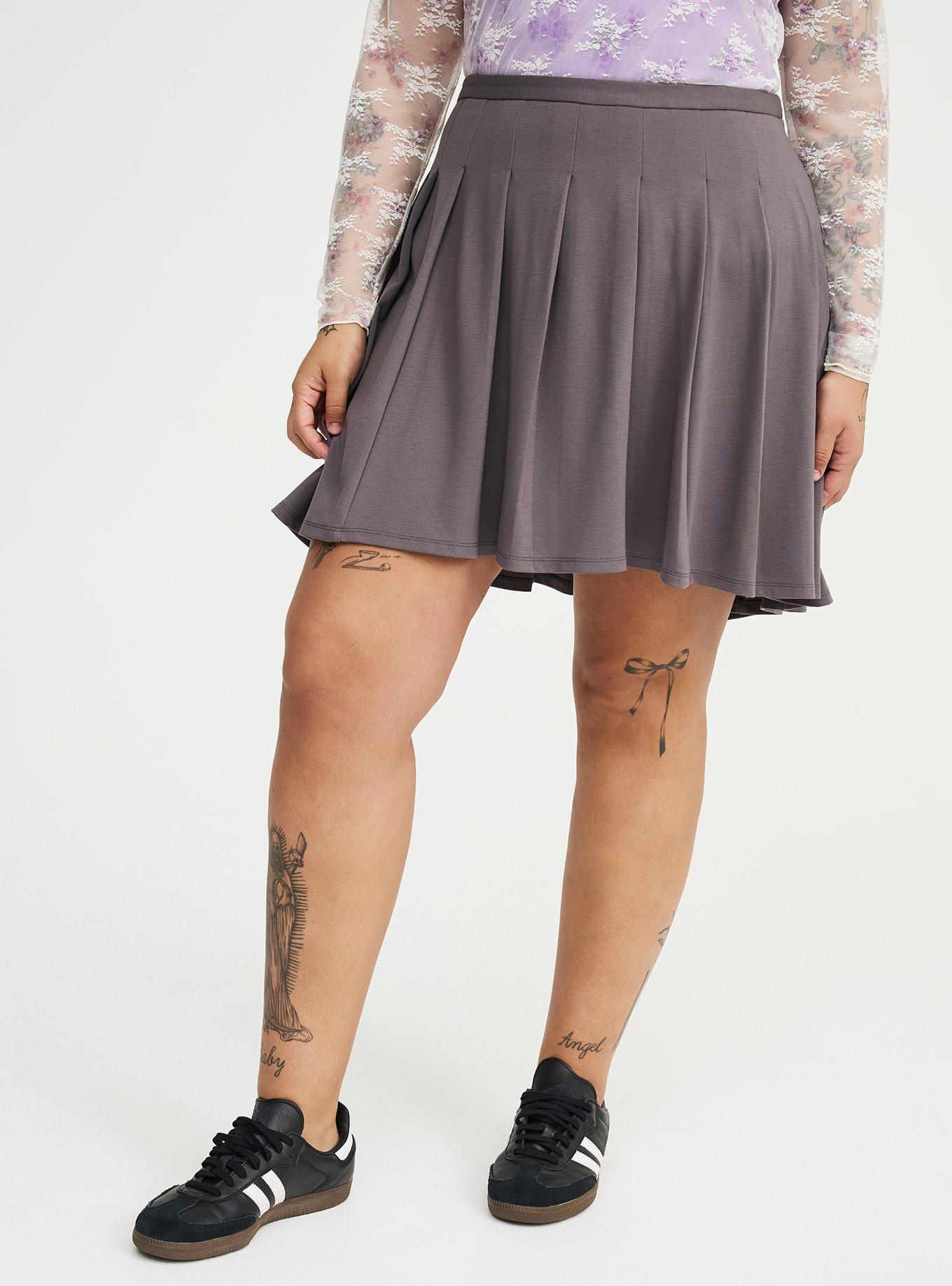 Pleated Mini Skort, EIFFEL TOWER, alternate