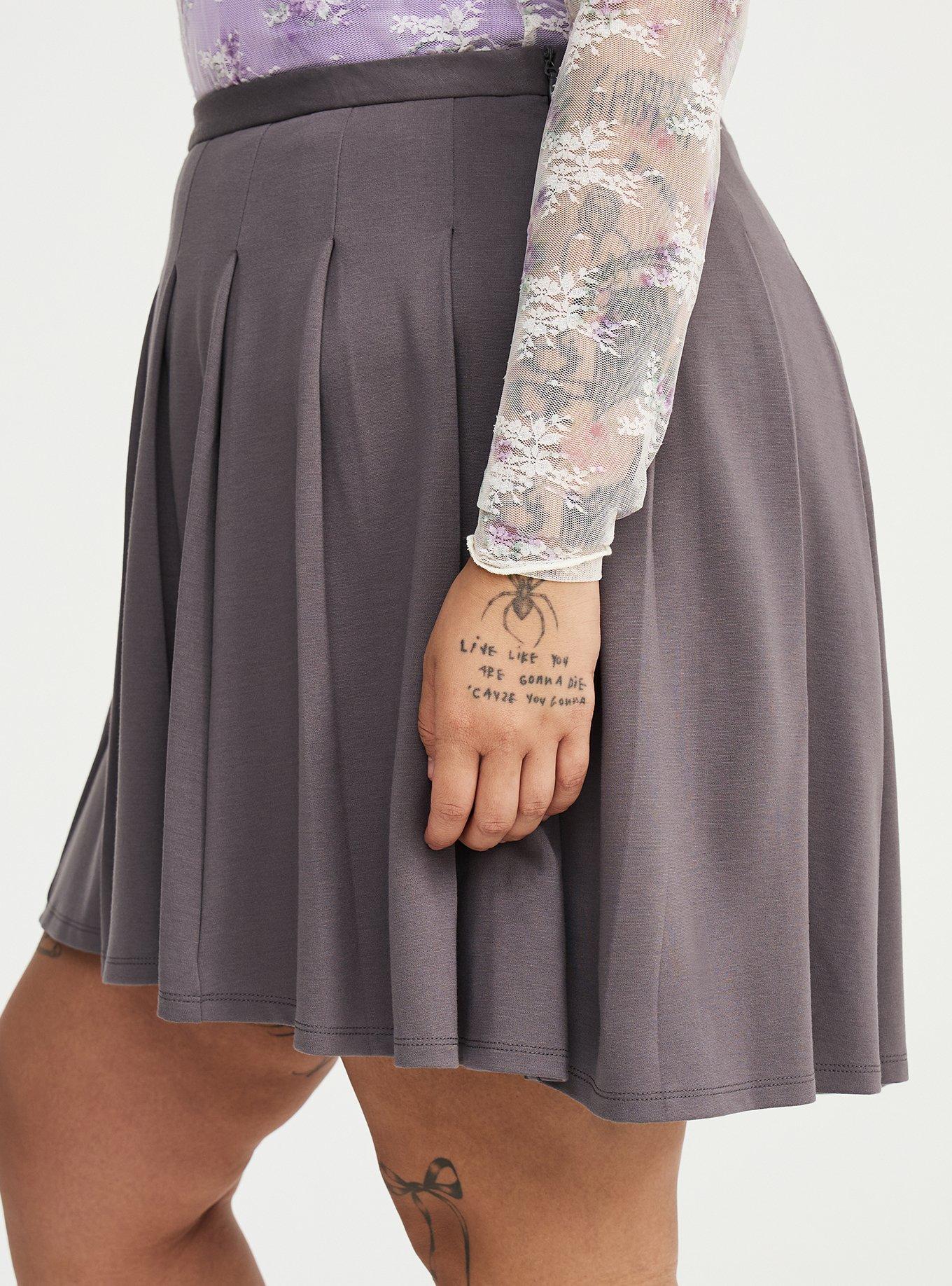 Pleated Mini Skort, EIFFEL TOWER, alternate