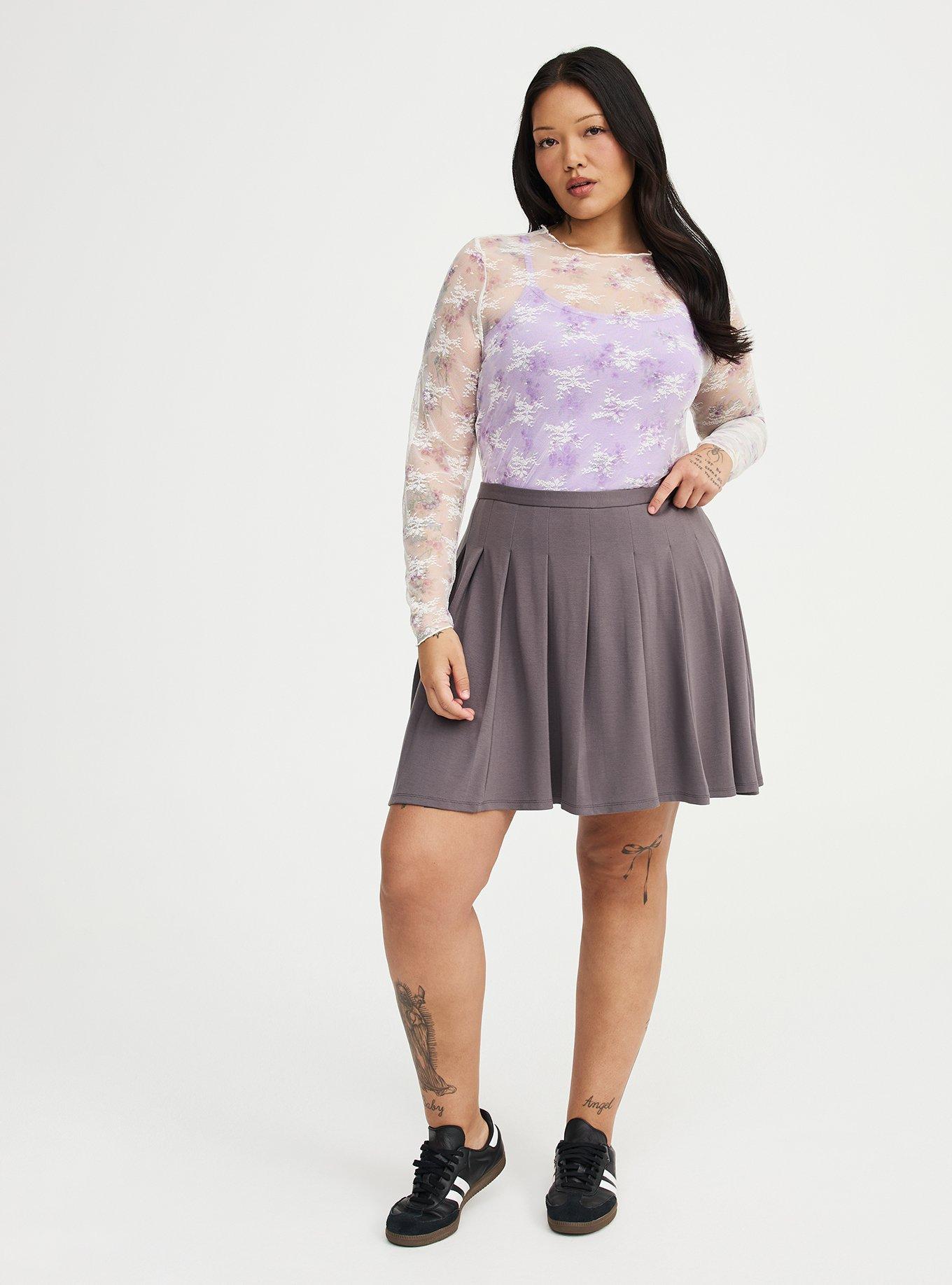 Pleated Mini Skort, EIFFEL TOWER, alternate