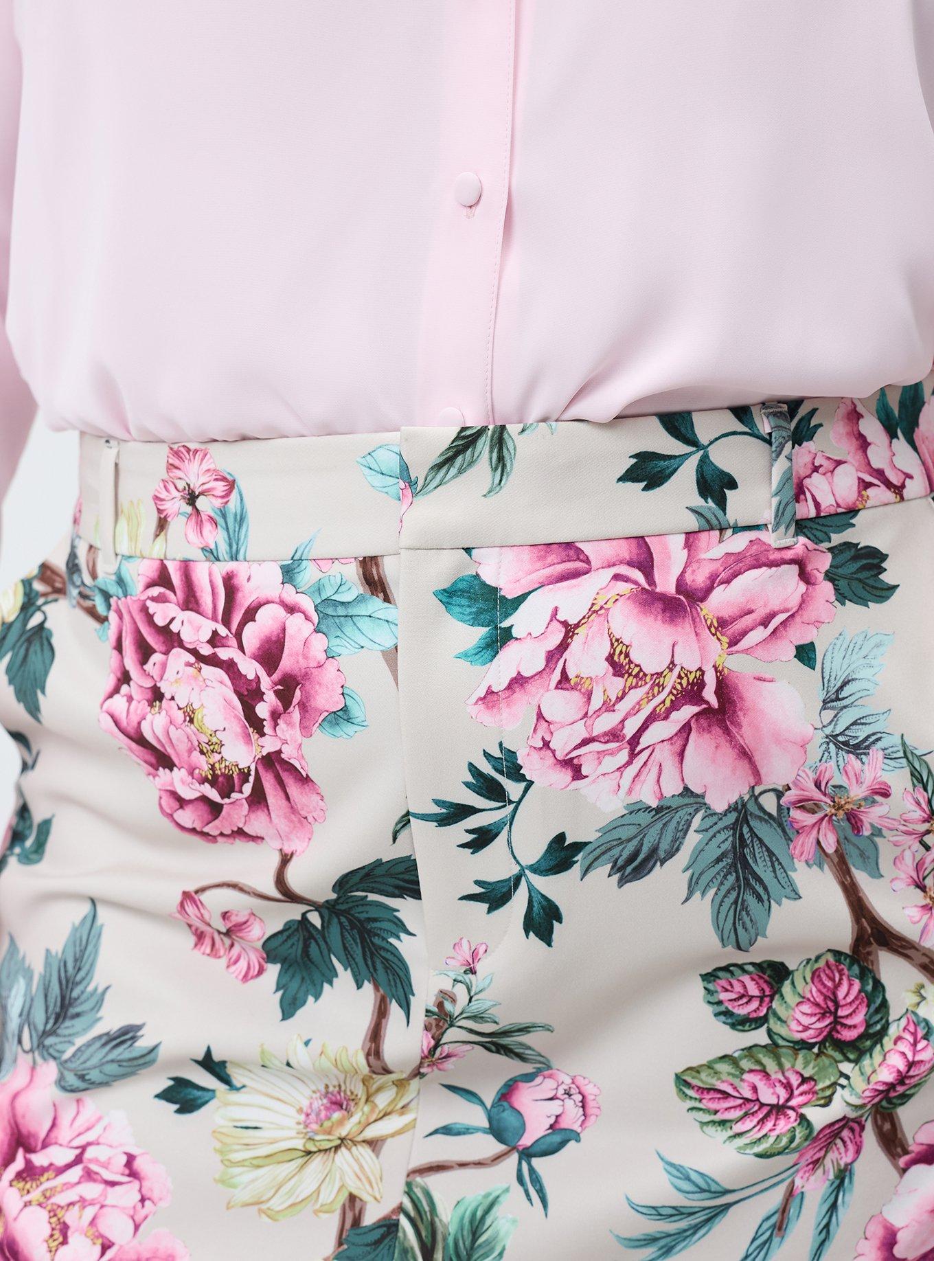 Studio Trouser Skirt, BRANCH GARDEN FLORAL BEIGE, alternate