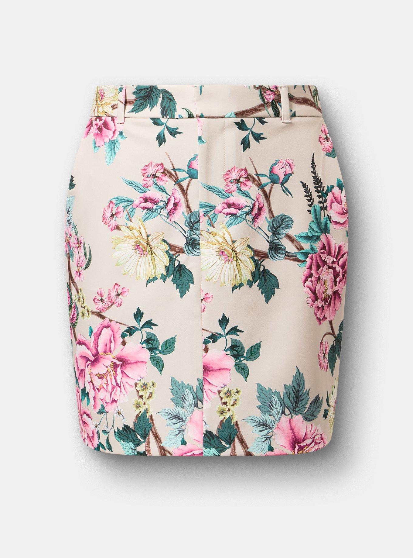 Studio Trouser Skirt, BRANCH GARDEN FLORAL BEIGE, hi-res
