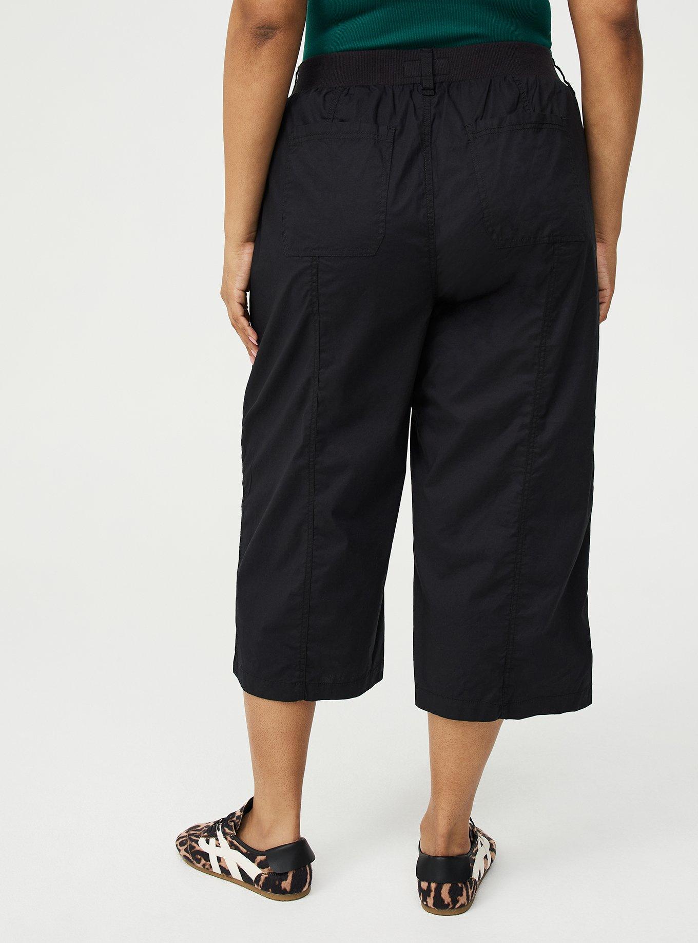 Utility Wide Leg Crop Pant, DEEP BLACK, alternate