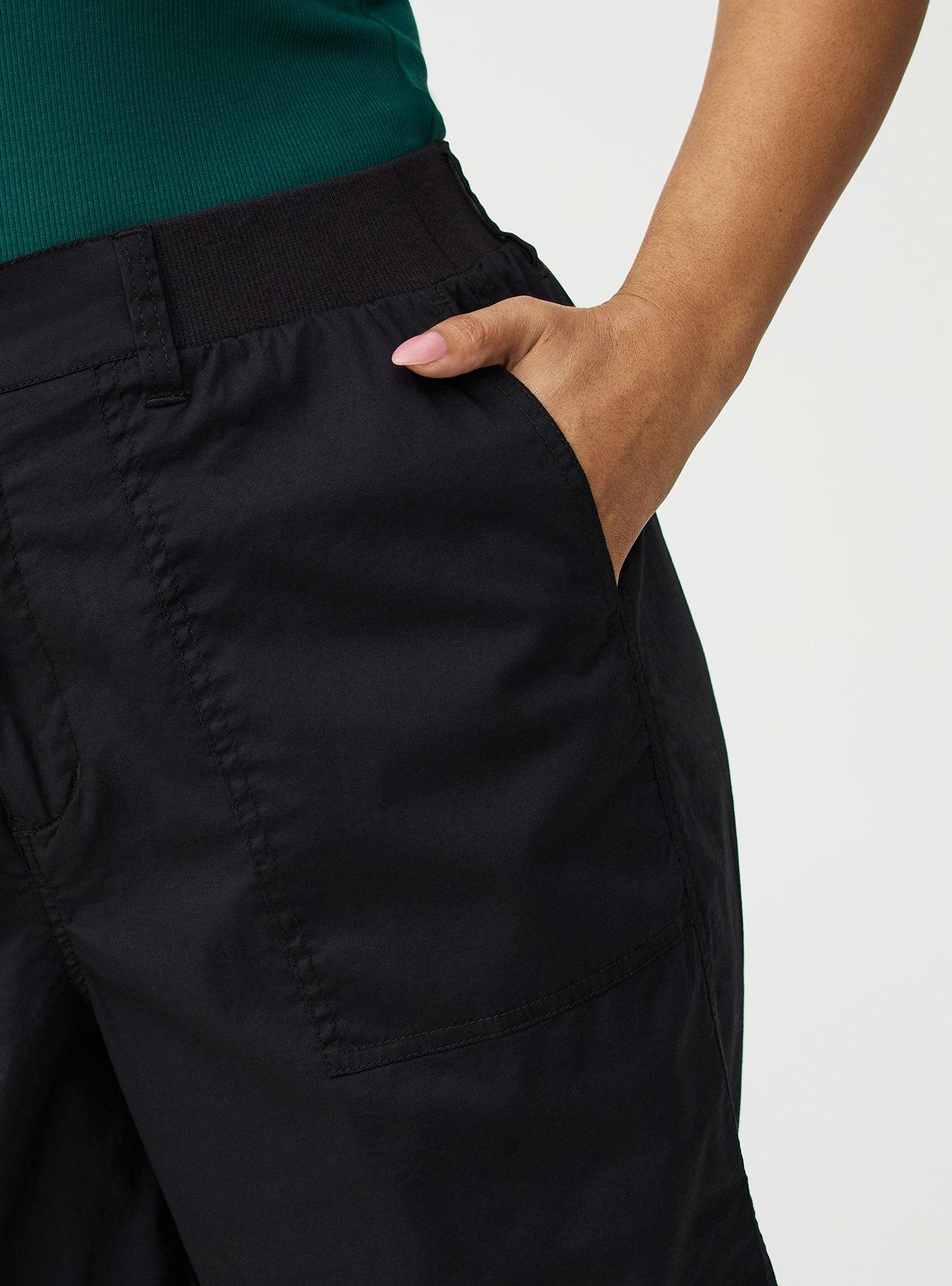 Utility Wide Leg Crop Pant, DEEP BLACK, alternate