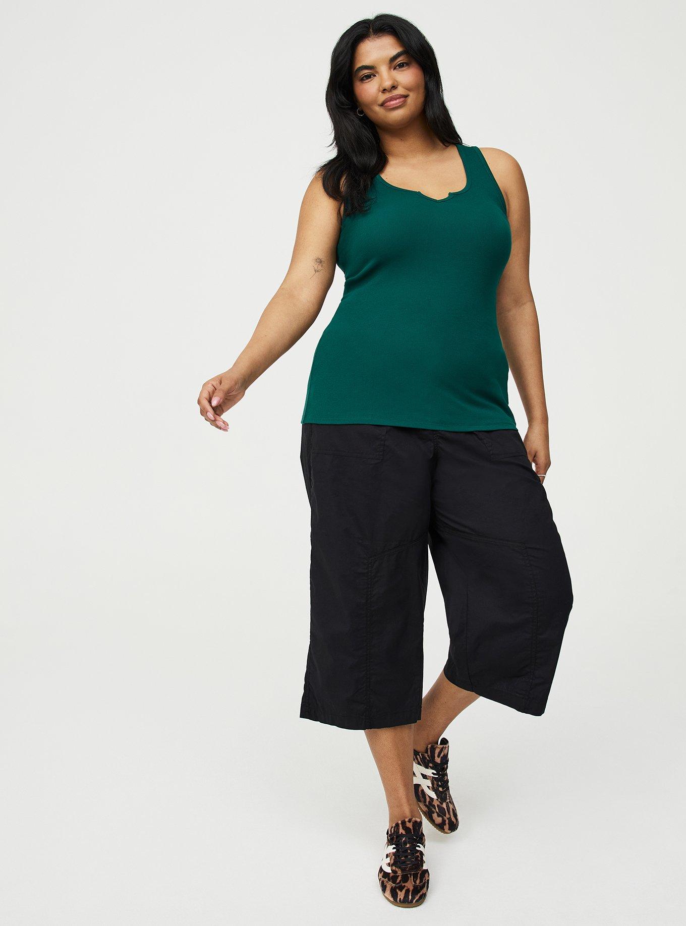 Utility Wide Leg Crop Pant, DEEP BLACK, alternate