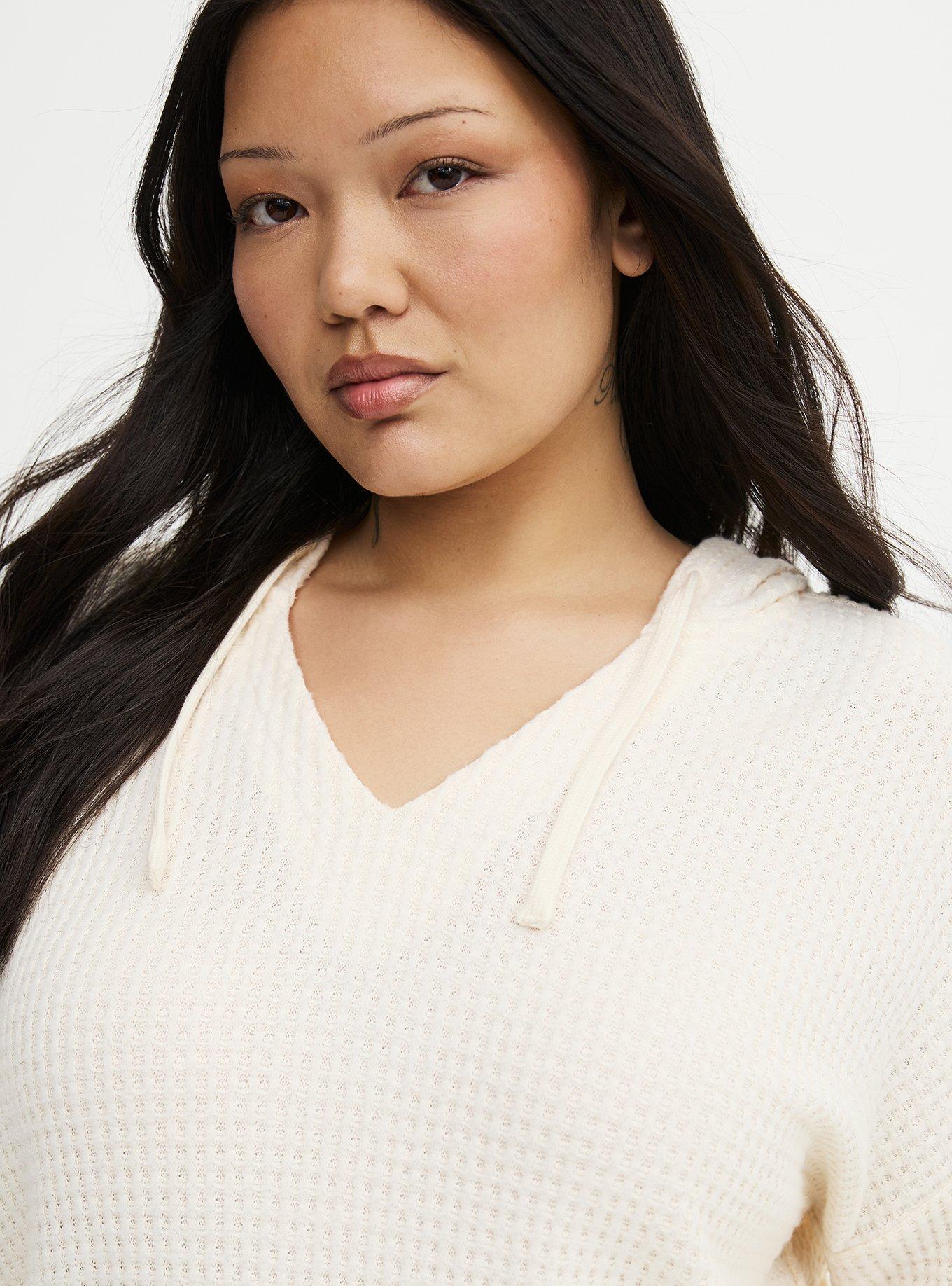 Brushed Waffle Hoodie, DEW, alternate