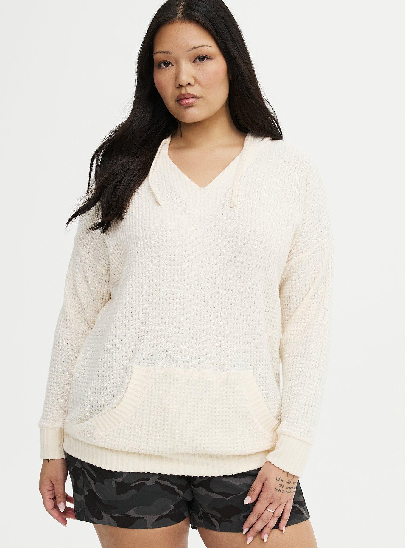 Brushed Waffle Hoodie, DEW, hi-res