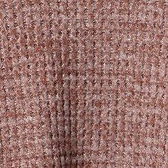 Brushed Waffle Sharkbite Top, DEEP TAUPE, swatch