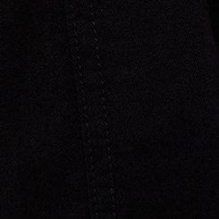 High-Rise Lightweight Denim Short, BLACK, swatch