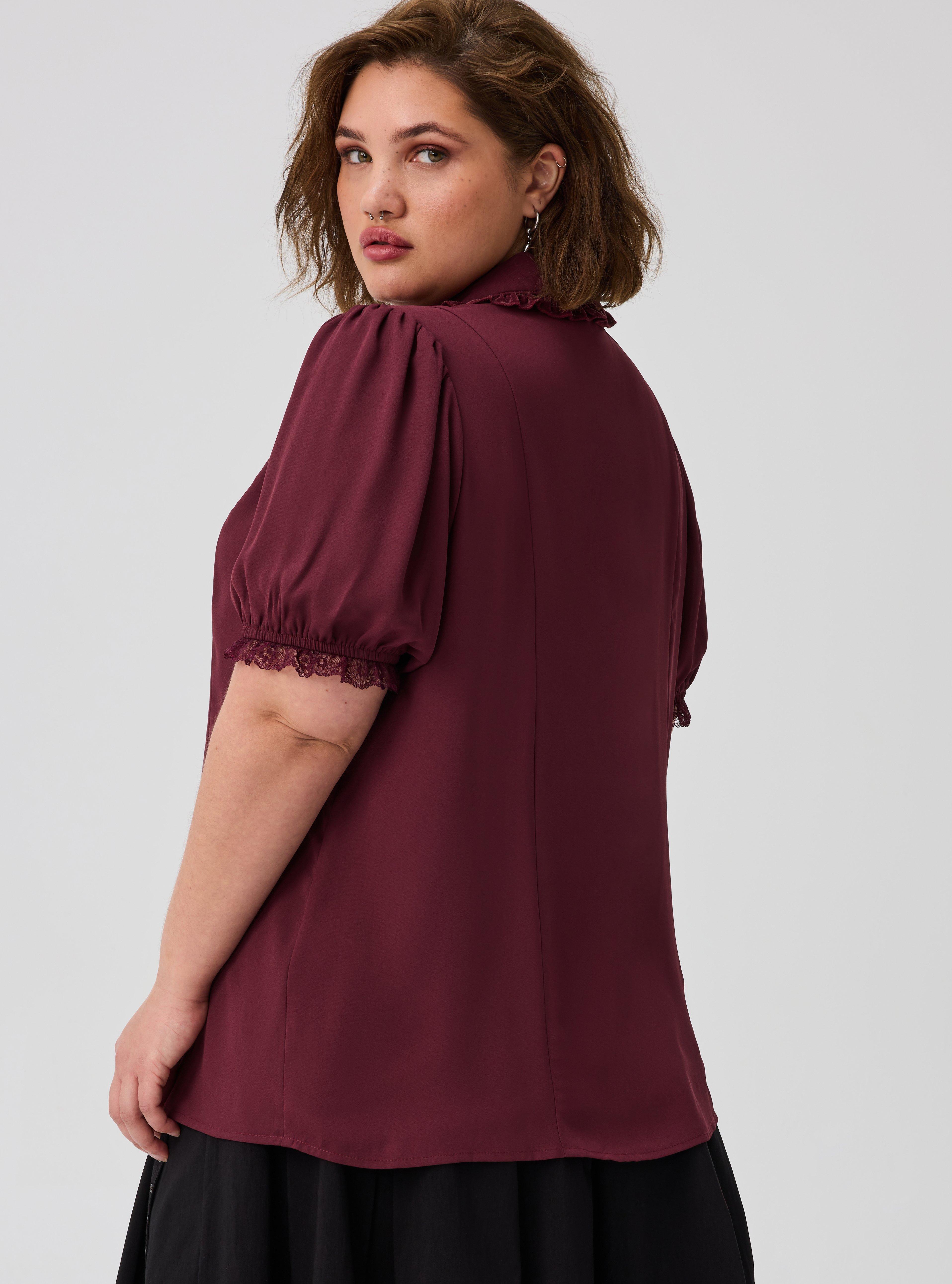 Nightfall Button Front Bow Top, PORT ROYALE, alternate