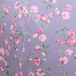 Balconette Unlined Cotton Bra, BABY DITSY FLORAL PURPLE, swatch