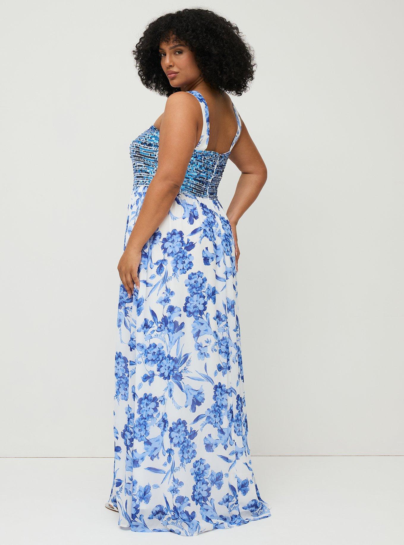 Studio Embellished Cut-Out Gown, DUTCH FLORAL WHITE, alternate