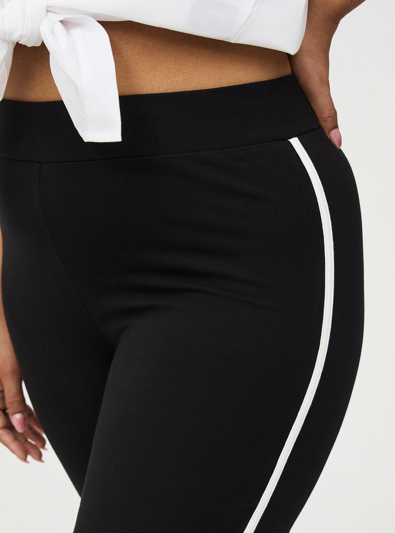 Capri Side Stripe Legging, DEEP BLACK, alternate