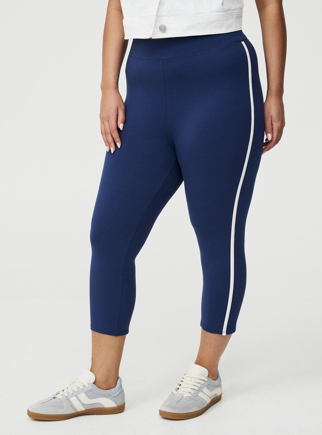Capri Side Stripe Legging, MEDIEVAL BLUE, alternate
